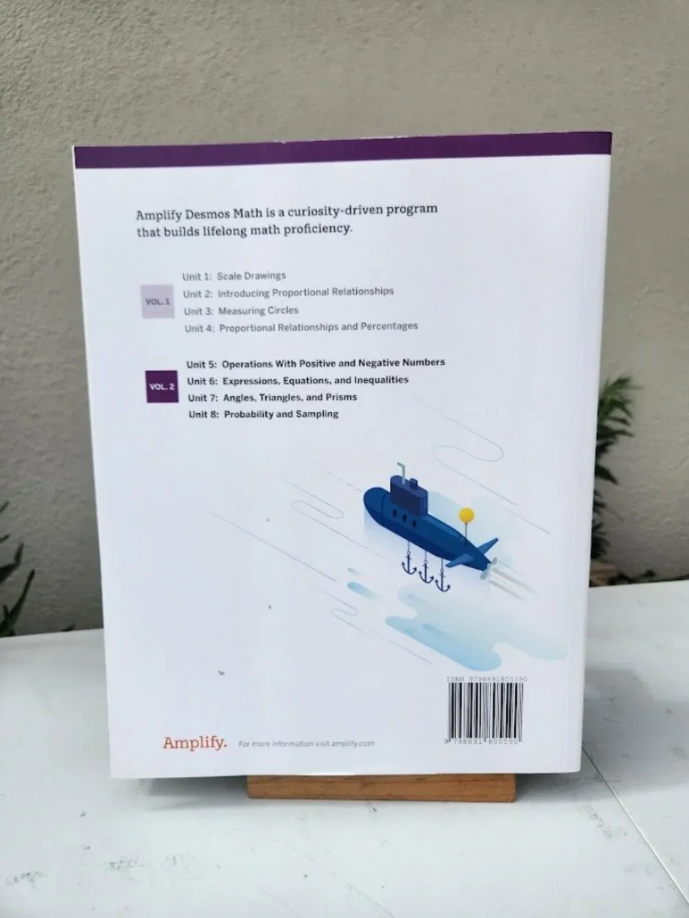 Amplify Desmos Math Grade 7 Volume 2 California Student Edition Book Workbook Ma